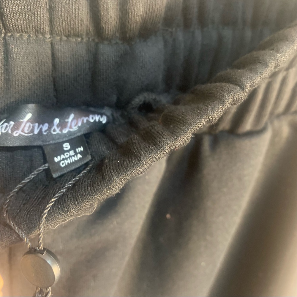For Love and Lemons Leisure High Waited Slouchy Joggers Sweatpants - Picture 5 of 11